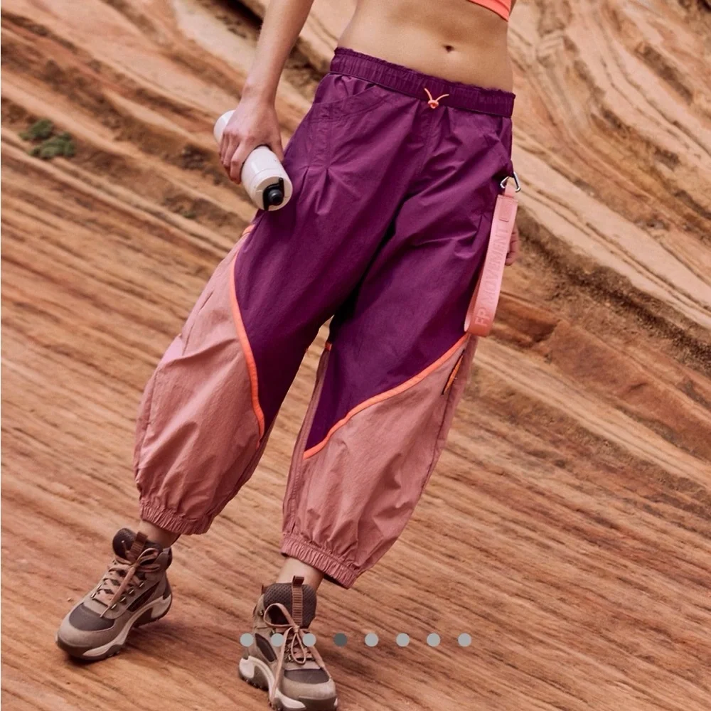 Free People Freeflow pants, Deep mulberry combo - Picture 1 of 4